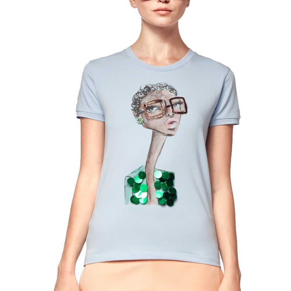 O'Blanc Memories Embroidery T-shirt